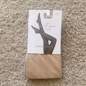 NWT Jessica Simpson Tan Fashion Tights - size S/M